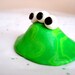 Polymer Clay Alien- Three Eyes Miniature Figure, Hand-Sculpted