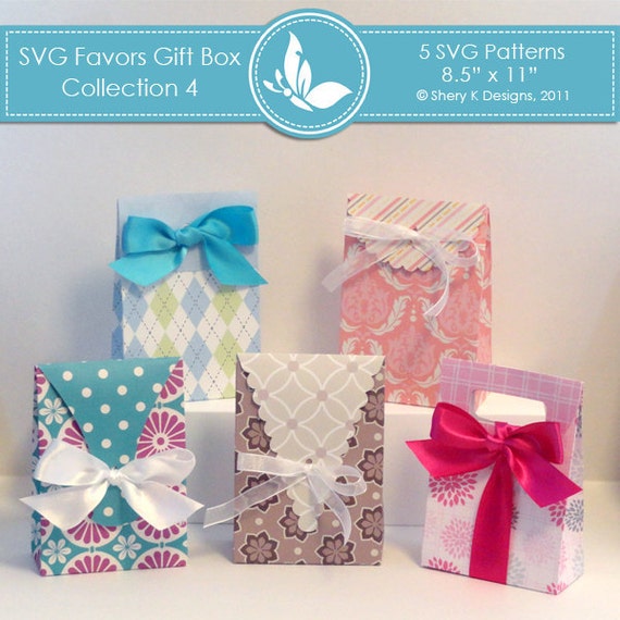 SVG Favors Gift Box Collection 4