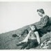 1941 Vintage Photo "On Hillside with Mother", Photography, Paper Ephemera, Antique, Snapshot, Old Photo, Collectibles - 0064
