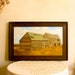 Vintage Barn Painting Rural Subject Art Framed Oil Canvas Retro Home Decor