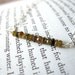 Earthy Tourmaline Harvest Necklace / Autumn Jewelry, Faceted Linear, Golden Brown Green Neutrals, Minimalist Boho, Gifts Under 50