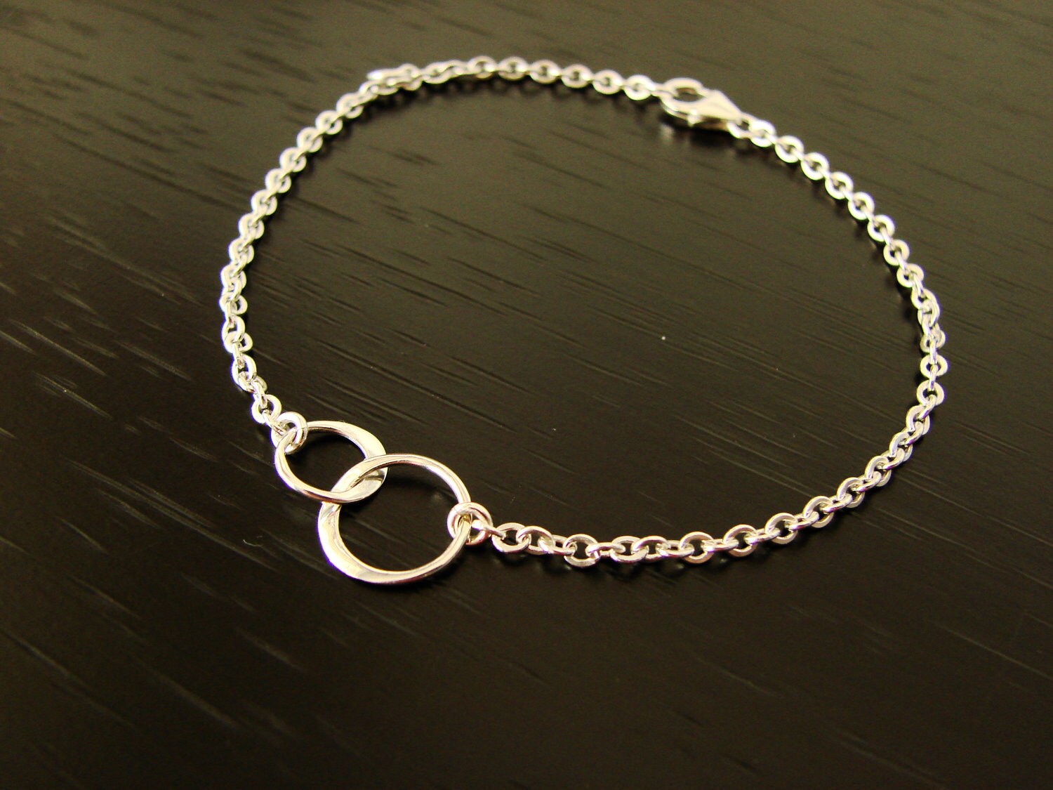 Interlocking Circles Charm Bracelet in Sterling by Popsicledrum