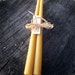 Tapered beeswax candle set - 11.5" long