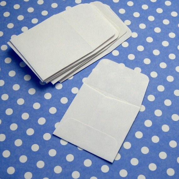 Items similar to 20 Mini Coin Envelopes White 2x2 inches on Etsy
