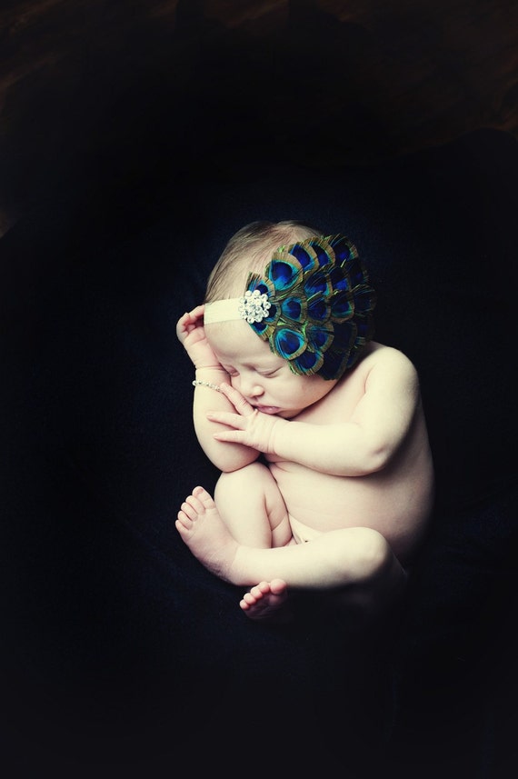 items similar to peacock feather headband newborn items similar to baby headbands peacock feathers on soft items similar to peacock feather headband newborn items similar to baby headbands peacock feathers on soft