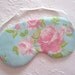 Shabby Chic Pink Rose Sleep mask. Eye mask.