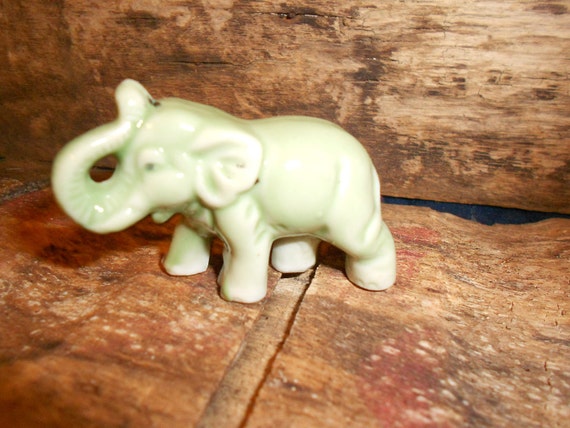 green jade good luck elephant figurine