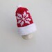 Scandinavian snowflake egg cozy