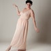 Vintage 1950s Lingerie Blush Nightgown Nightie Peach Wedding Boudoir Bridal Fashions 1960s