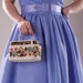 Vintage 1960s Purse Needlepoint Box Lucite Handle Wedding Bridal Fashions 1950s