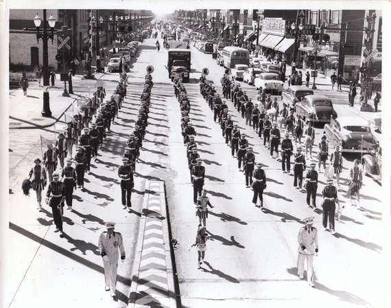 Horace Mann High School Marching Band 1950s by EphemeraObscura