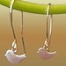 Dangle Petite Sparrow Birds Charms Adorable Drop Earrings xs
