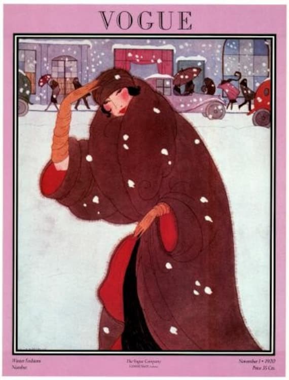 Poster Of Vintage Vogue Magazine Cover November 1 1920