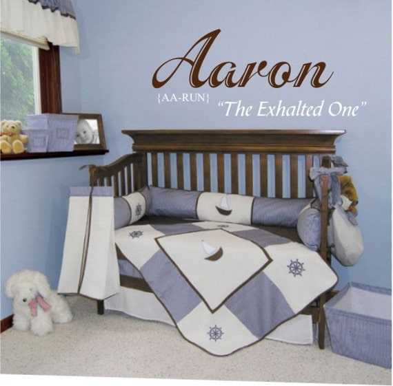 Personalized Name with Definition Vinyl Decal 2 color