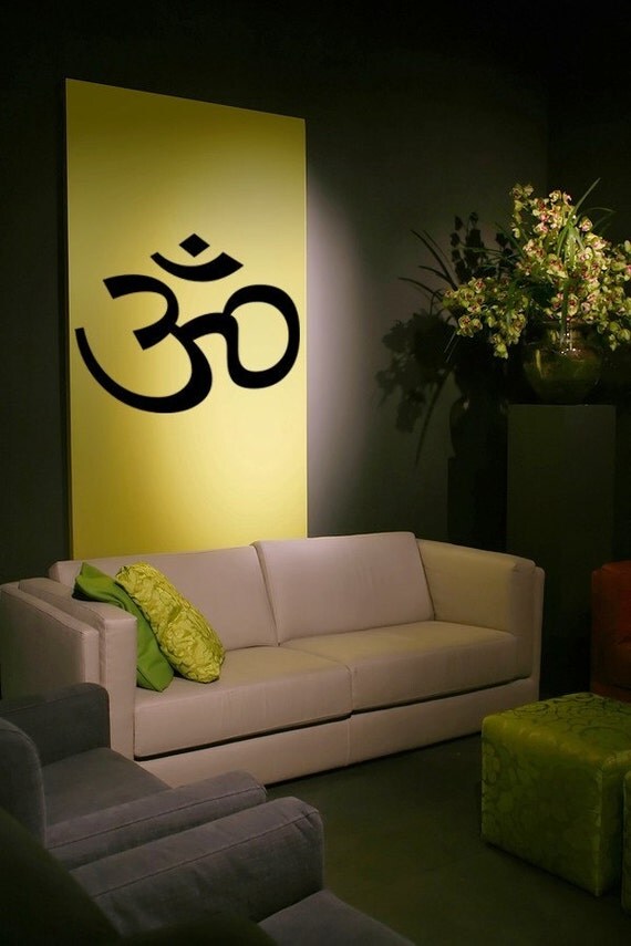 Om wall decal, Vinyl Decal Wall Art Sticker, Om Symbol, Namaste Decal, Spiritual Sticker