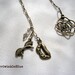 Bookmark Chain, Katie's Bookmark in Bronze Charms and Crystal