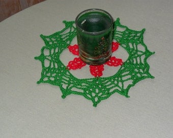 Crochet Christmas Wreath Doily