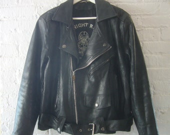Popular items for black leather jacket on Etsy
