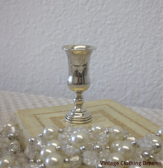 Kiddush Cup Sterling Silver Jewish Antique by VintageClothingDream