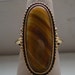 Clearance Sale, Yummy Butterscotch Swirl Vintage 1970s Ring