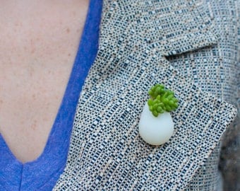 Wearable Planter No. 6, Lapel Pin
