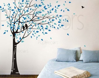 Tree Wall decal, Children baby decal, Bedroom Tree Decal, Family Tree Decal -Gone with the wind(78inch H) -Vinyl Wall Art PT-0049