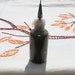 Henna paste made fresh in an applicator bottle for temporary tattoos