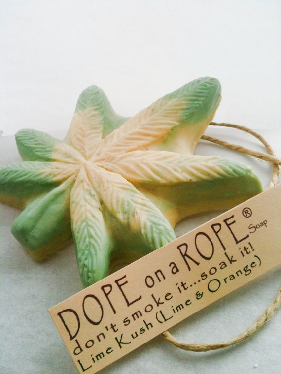 Dope on a Rope Soap Hemp Oil Soap on a Rope by DopeOnARopeSoap