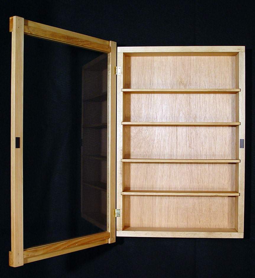 Download Wall Curio Cabinet display case shadow box