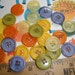 Cool Colorful Buttons- 13/16" (20MM) lot of 50 plastic Size 32L in Sorbet colors lime lemon orange grape sewing or crafts