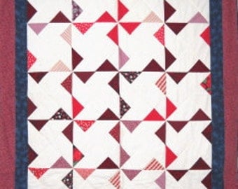 Pinwheel X Quilt Pattern by Curlicue Creations