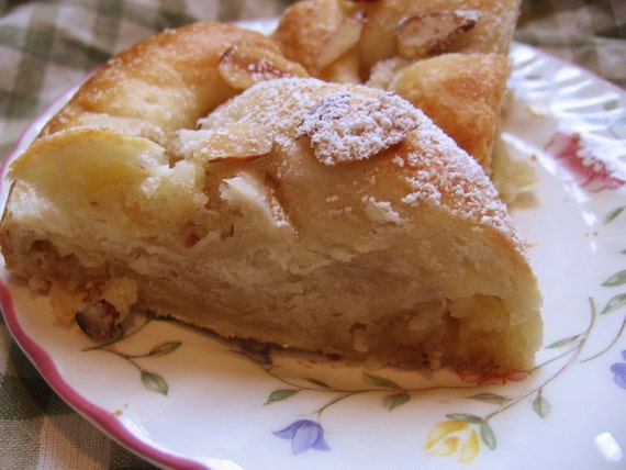 Danish Pastry Wreath with a rich Almond Filling Buttery