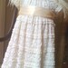 Flower Girl Dress Ivory Lace Dress Newborn-18months