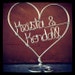 Custom Wire Heart Names Wedding Cake Topper - Classic Design by Deliziare