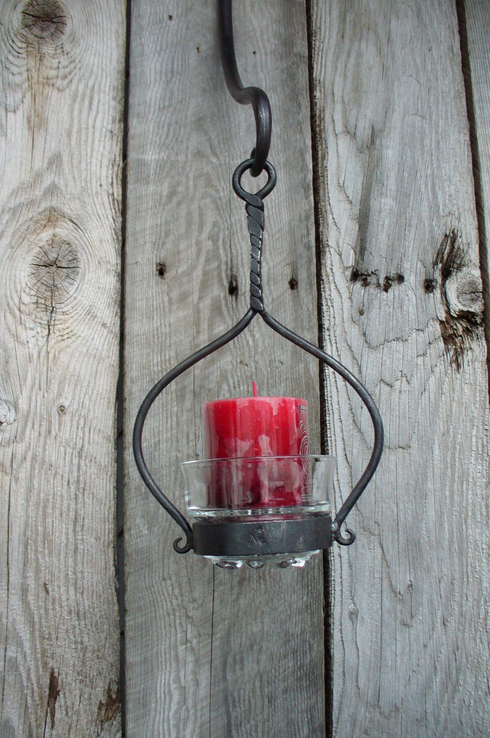 CANDLE HOLDER with a Different Twist Hand by Blacksmith