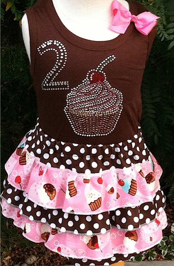 Items similar to Cupcake Tank with 3Tier Skirt Combo Available in 612
