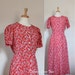 Vintage 80s 90s Paisley Maxi Dress