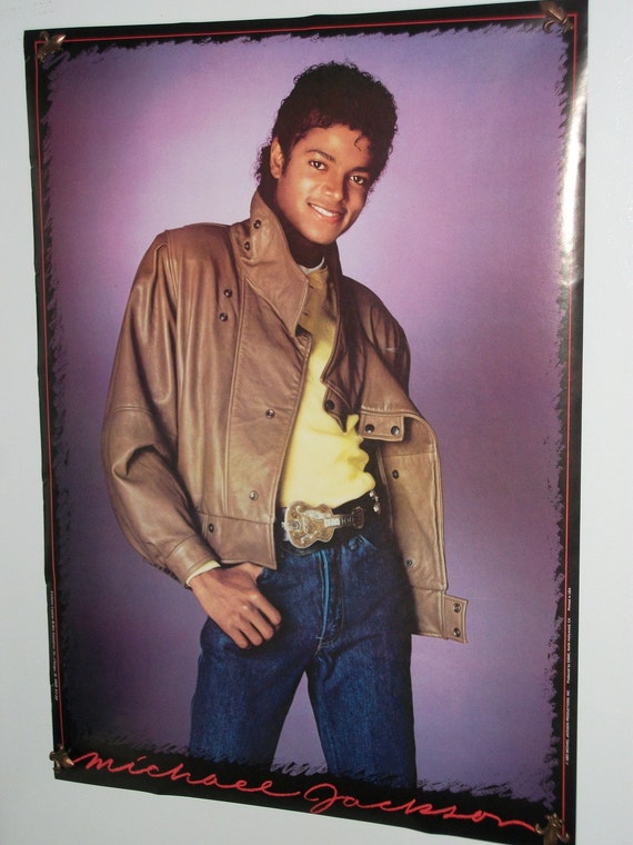 Original Vintage Michael Jackson 1983 Poster