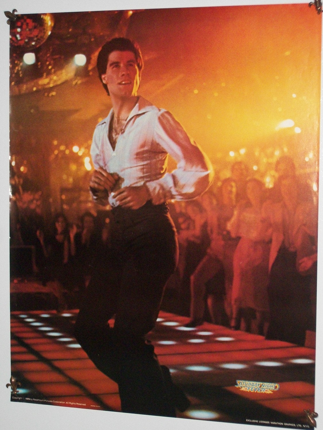 john travolta saturday night fever shirt