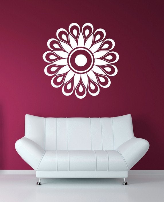 Ceiling Medallion Medallion Decal Flower by VinylWallAccents