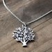 Tree of Life Necklace / Rustic Solid Sterling Silver Necklace / Nature Inspired Jewelry