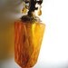 Gold Hanging Glass Swag Lamp. Vintage 1960. Hollywood Regency, Mid century modern, Danish Modern, Eames Panton era.