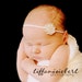 BEJEWELED Headband..White Baby Headband..Newborn Baby Girl Photo Prop..Baby Girl Rhinestone Headband..Infant Headband..Photoprop