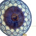 Flow Blue China Plate - Vintage 1880s - Chain of States Pattern