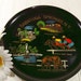 Saratoga Springs NY Souvenir Tray - Vintage 1950s - Shabby Chippy Paint