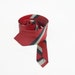 Vintage Skinny Necktie - Red Stripes