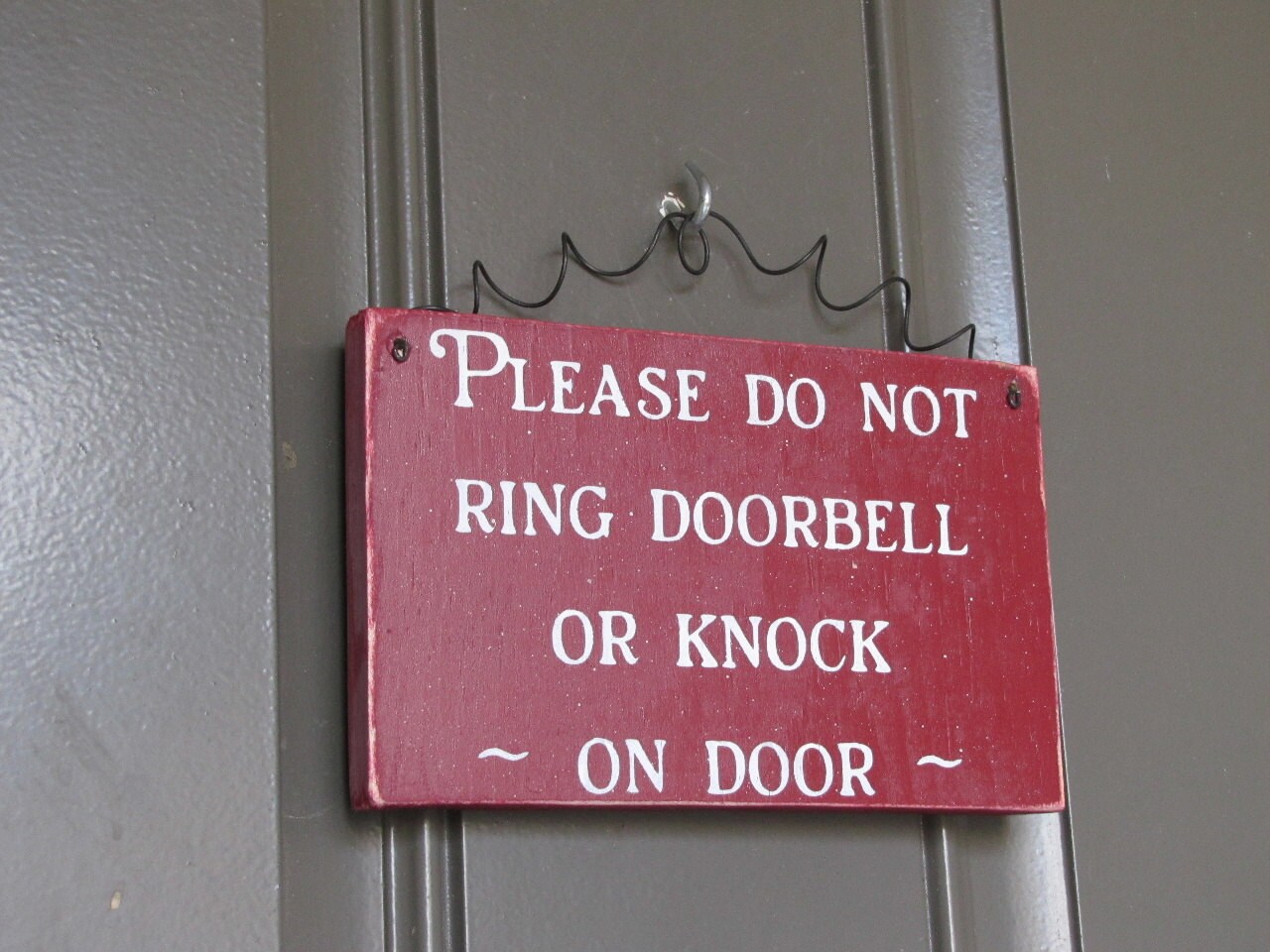 don-t-ring-or-knock-door-sign-by-saltboxhousesigns-on-etsy