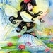Fairy Art 8x10 MATTED Print "Water Lily Fae" Fantasy Art