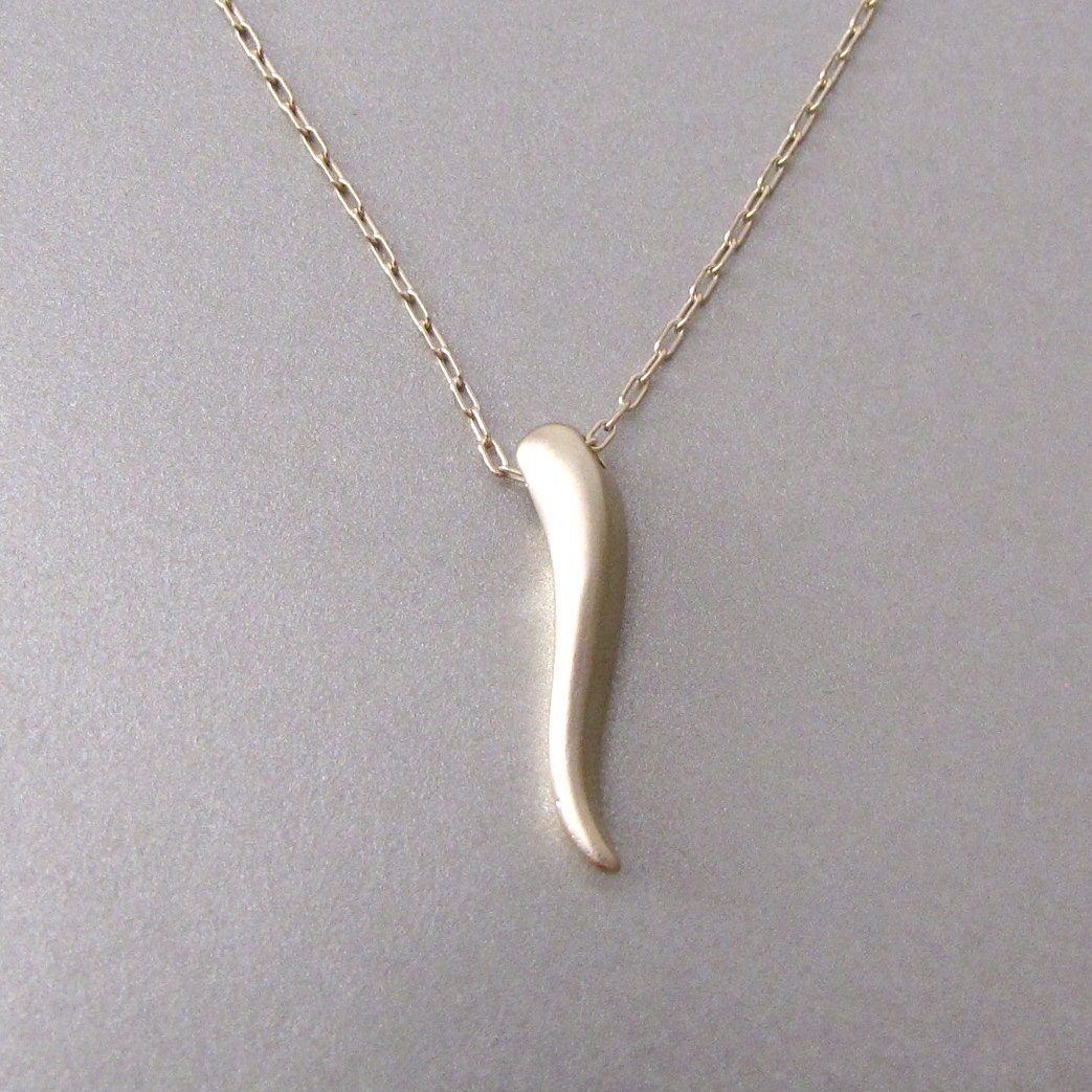 Gold Italian Horn Necklace The Corno Silver Italian Horn