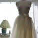 Floor Length Tutu - Romantic Ballerina Bridal Tulle Skirt with Lining and Satin Sash by Anjou - Whimsical Wedding, Party, Prom, Plus Size